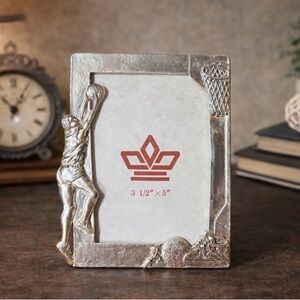 Vintage Basketball Player Picture Frame 3.5” x 5” Sports Photo Frame Tabletop